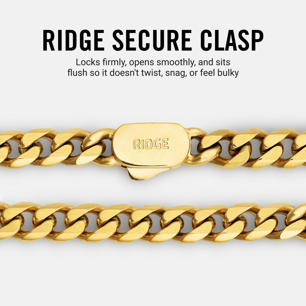 5mm Curb Chain - 18K Gold - 22"