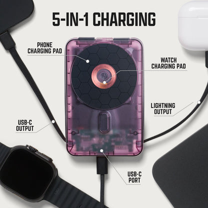 Ridge Power Bank - 10k mAh Bundle - Atomic Purple - 3-Pack