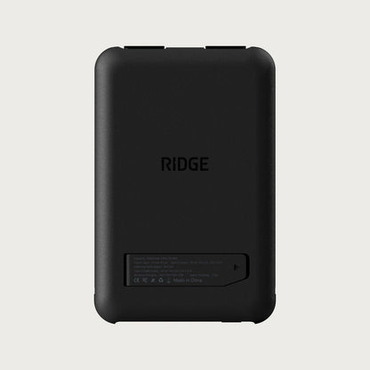 Ridge Power Bank - 10k mAh - Matte Black