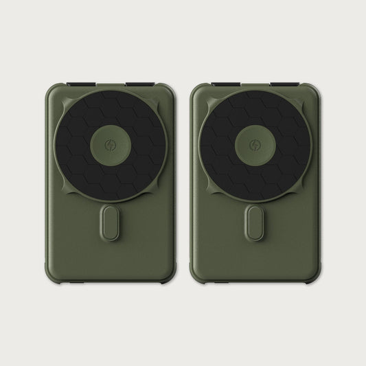 Ridge Power Bank - 10k mAh Bundle - Matte Olive - 2-Pack