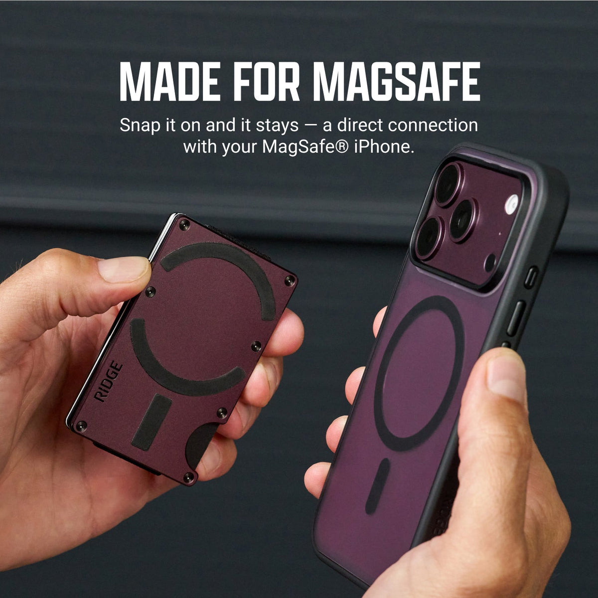 Ridge Wallet for MagSafe - Neon Tiger
