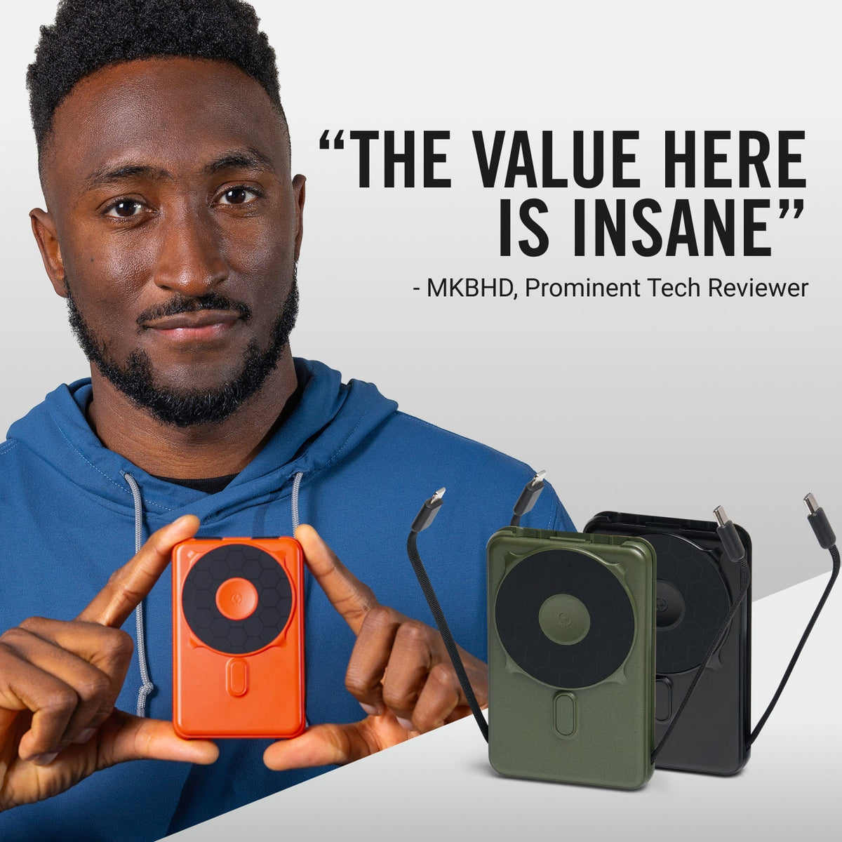 Ridge Power Bank - 10k mAh - Dark Harbor