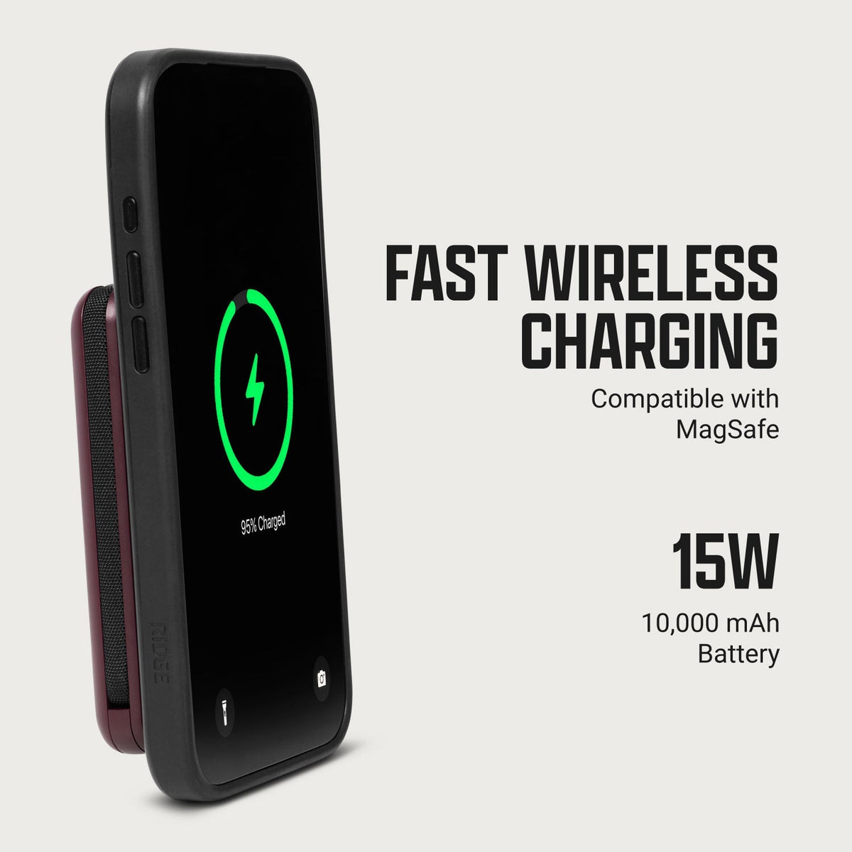 Ridge Power Bank - 10k mAh Bundle - Burgundy - 3-Pack