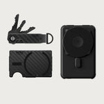 Ridge Wallet for MagSafe + Power Bank + KeyCase - Carbon Fiber 3K + Matte Black + Carbon Fiber 3K — image 1