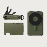 Ridge Wallet + Power Bank + KeyCase - Matte Olive — image 1